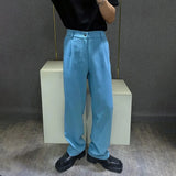 mens trousers simple business light casual pants autumn british style all match comfortable straight pants mens clothing 2024 unique default style 213