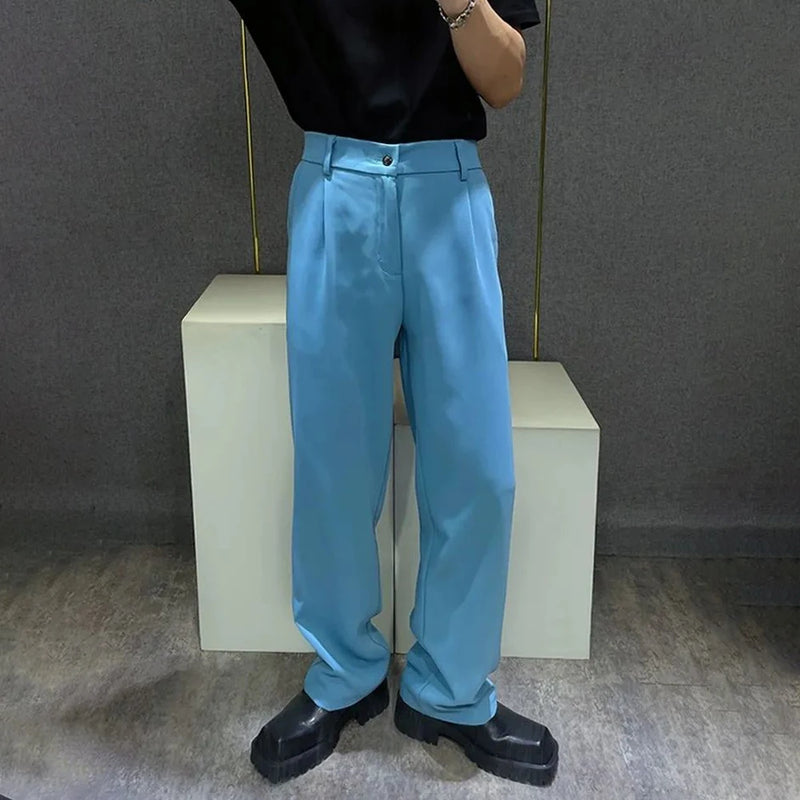 mens trousers simple business light casual pants autumn british style all match comfortable straight pants mens clothing 2024 unique default style 213