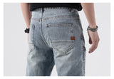 zipper hole patchwork pleated skinny denim jeans men casual slim fit biker trouser jeans fashion streetwear hip hop jean joggers unique joggers style 1793