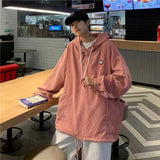 Style High Street Corduroy Hooded Sweatshirt For Men Autumn And Winter