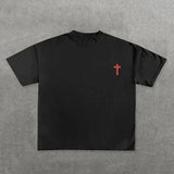 Sadcore Graphic tee – Y2K American Street Summer Fashion Short Sleeved Shirt Men Y