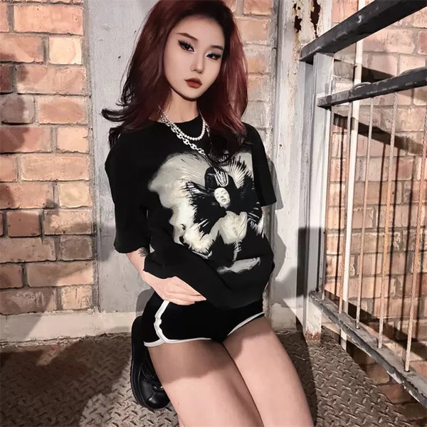 Harajuku Graphic tee – New 2024 High Quality Vintage Mens Oversize Short T Shirt Su