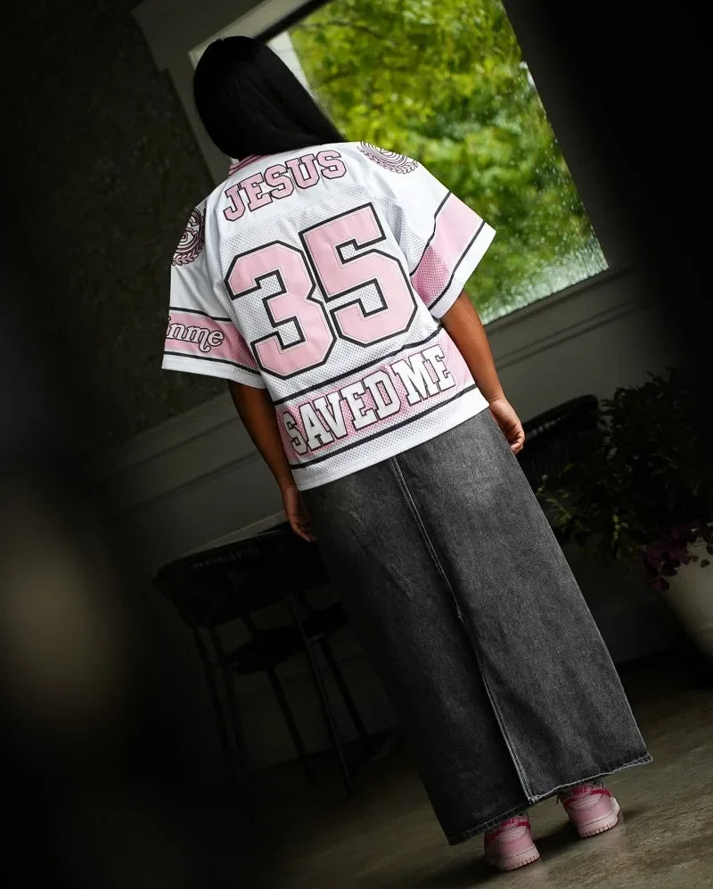 Cyberpunk Chrome logo – Summer Trend Embroidered Pattern Letter Oversized T Shirt Me