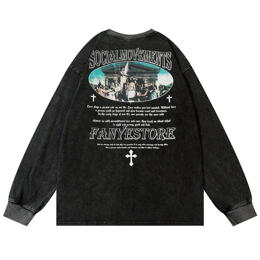 "Sheriff" Unisex Men Women Streetwear Graphic Sweatshirt Daulet Apparel