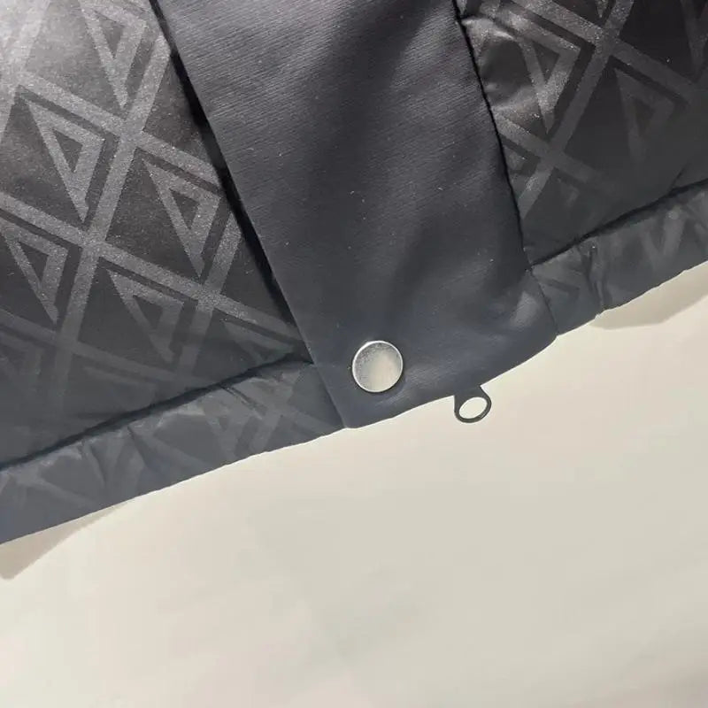 2023 Winter Men's Thickened Down Jacket New Style Vertical Collar Ribbon Stitching Jacket