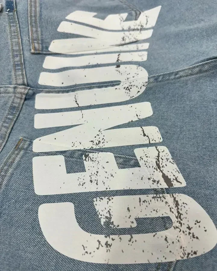 Denim Gym Shorts Men Women Y2K Hip Hop Retro Rhinestones Streetwear Shorts Gothic Baggy Jeans High Waist Basketball Shorts