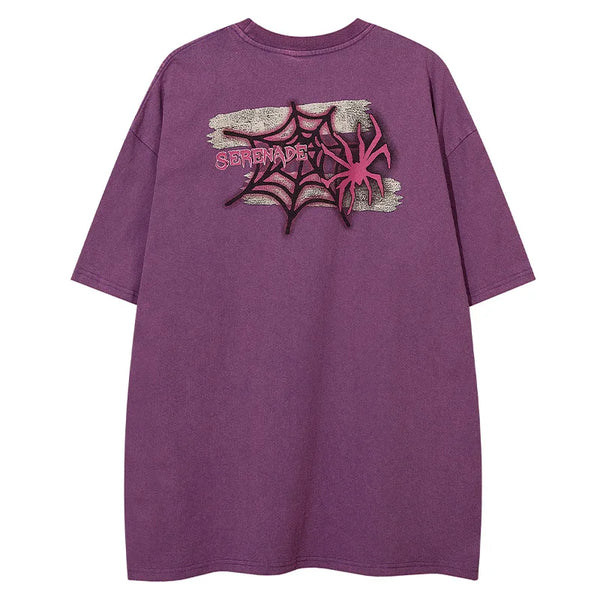 Trapwear Graphic tee – Men T Shirts Cartoon Spider Printed Short Sleeve T Shirt Har