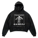 2024 Men Spring Hoodie Retro Japanese Anime Graphic Hoodies Boxer Hip
