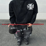 2024 Autumn Vintage American Heavy Weight Oversize Long Sleeve T Shirt