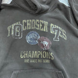 Hip-hop drip hoodie with bold money print