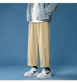 cotton casual pants men fashion oversized wide leg pants men streetwear hip hop loose straight pants mens vintage trousers m 3xl unique default style 3789