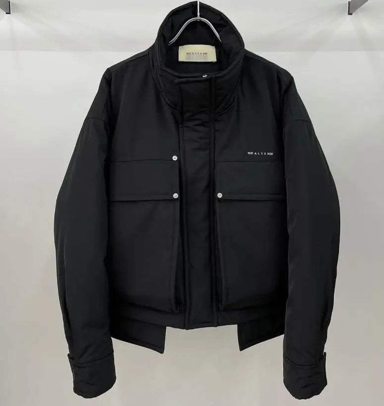 New luxury 2023 Men ALYX 1017 9SM Bomber Pockets Varsity Puffers Coats & Jackets / Down Cotton warm Winter Thicken #448 black - variant style ef58cd for streetwear fashion