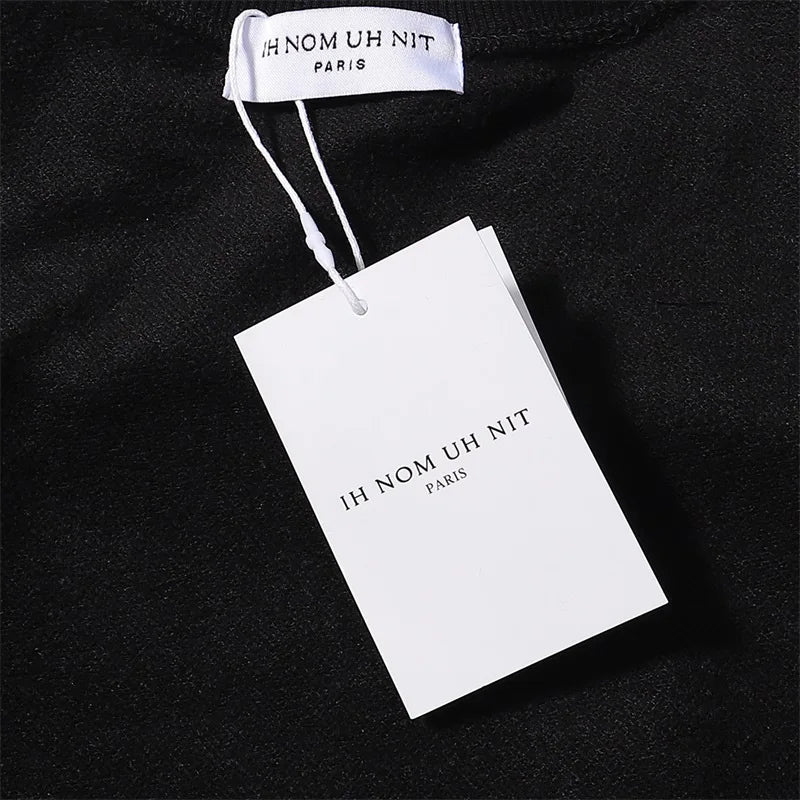 Black Rice White Ih Nom Uh Nit Hoodies Gold Necklace Masked Men Printi