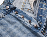 kanye west heavy industry high street jeans straight tube washed knives cut ground edges sagging jeans pants holes for men unique jeans style 2029