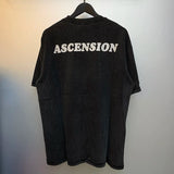 Skatercore Top – Saint T Shirt Men Woman 2024Ss High Quality Wash Black Skull – Urban Streetwear for Men & Women