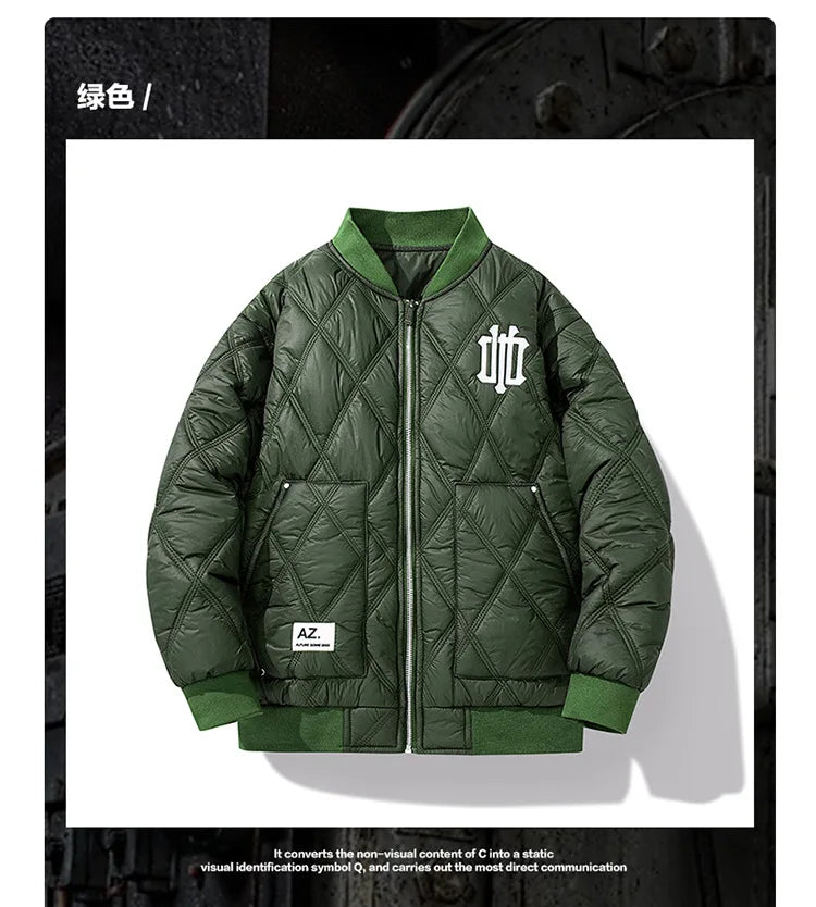 Winter men's cotton jacket stand-up collar baseball jacket men's cotton jacket