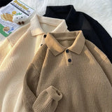 grunge knit pullover for fall and winter, oversized aesthetic with urban style, mens fashion layer for modern streetwear coll