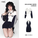 Zip-up fleece windbreaker streetwear hooded bomber