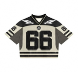 Hip hop high street versatile couples y2k tops loose casual retro summer ins trend baseball uniform short-sleeved T-shirt