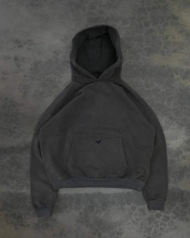 European And American New Dark Style Printed Oversized Hoodie Men Y2K