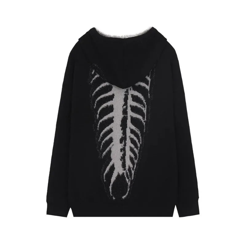 oversized knit pullover, fall/winter fashion, soft knit pullover with flame design, y2k fashion statement