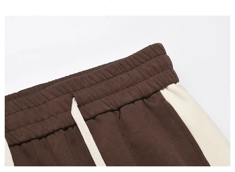 hip hop loose fit elastic waist pants fashion streetwear pants men casual loose bottom zipper drewstring sportwear pants joggers unique joggers style 2152