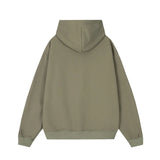 Hip Hop Punk Hoodie Sweatshirt 2023 Autumn Zipper Design Solid Color H