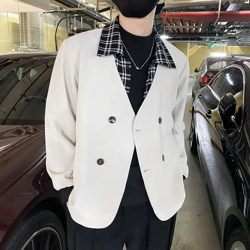 2023 Autumn New Light Luxury Fashion Comfortable Jacket Men Jacket Casual Top Boutique Clothing Simple Style ClothesforTeenagers
