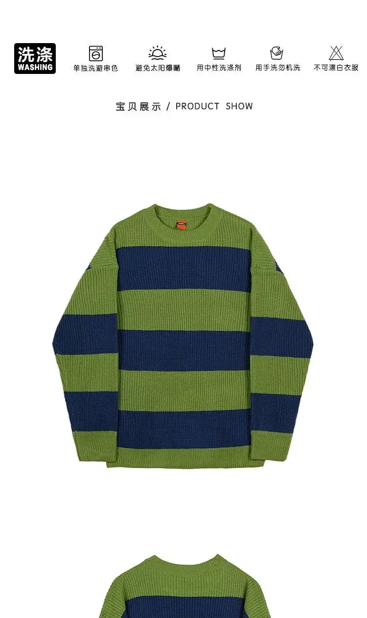 grunge knit pullover for fall and winter, oversized aesthetic with urban style, mens fashion layer for modern streetwear coll