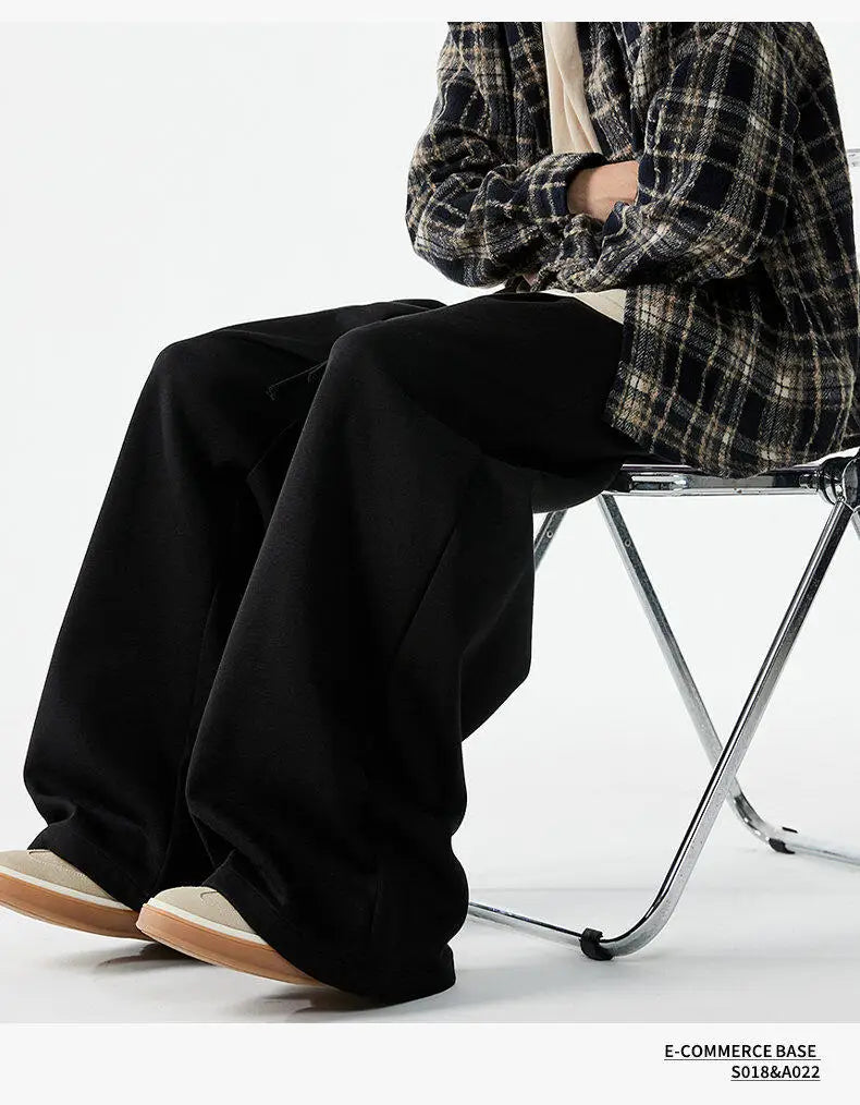 men women loose casual streetwear fashion wide leg sport pants jogger sweatpants hip hop trousers baggy pants unique joggers style 1706