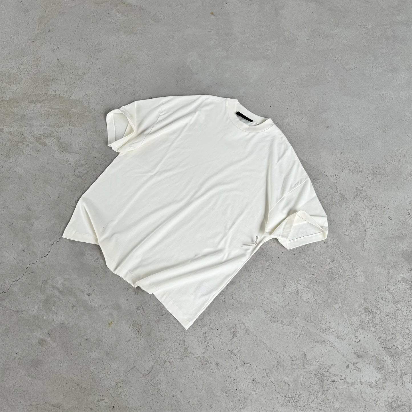 trapwear streetwear top featuring 24fw fogess cloud series cleanfit summer solid silicone letters full cotton quality short sleeve tops t shirt for summer