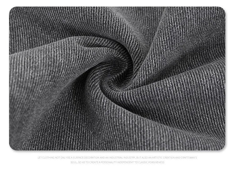 2024 autumn and winter new carbon ash wash worn jeans