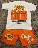 Grunge Oversized shirt – Ybg Playas Club Set Two Piece Set Graphic T Shirt Short Jean