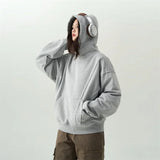 High-tech futuristic hoodie with cybernetic print