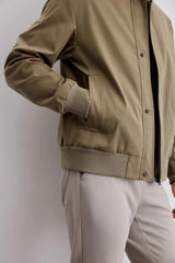 leather panel jacket, streetwear for men, men's streetwear fashion, oversized urban jacket, high quality cold-weather coat