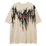 Y2k Chrome logo – Men Short Sleeve T Shirts Thorn Letter Print Tshirt High Str
