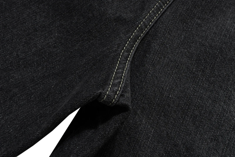 ro style ribbons streetwear multi pockets cargo short for men elastic waist wide leg baggy jeans knee length pants loose overall unique cargo style 4489