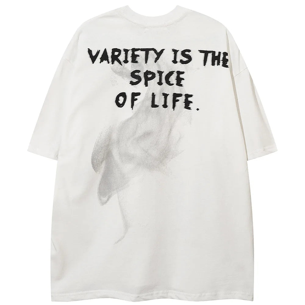 Vaporwave Aesthetic print tee – Aolamegs Men Oversized T Shirts Anime Cartoon Character Grap