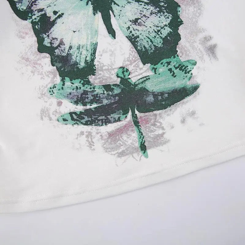 urban manga swirl shirt with sketch graffiti blocks and haze