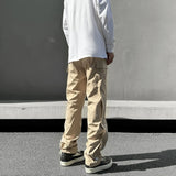 fashion casual hip hop joggers side button trousers elastic waist drawstring track sweatpants new cargo streetwear mens pants unique joggers style 4767