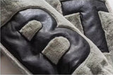 Street Lamb Wool Jacket Mens 2024 Winter Stand Collar Letter Patchwork College Parkas Fleece Warm New Thickening Couple Coats
