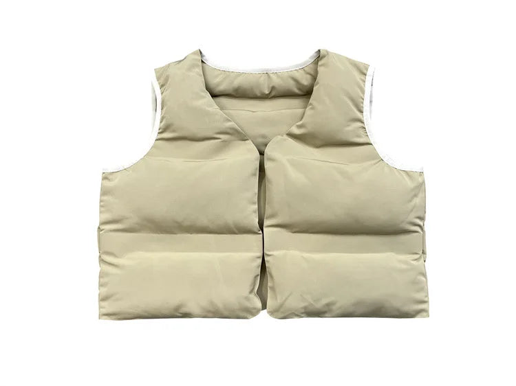 New 2023 Luxury Men Classic Kanye West Coast Reversible Coats & Jackets / Down Coats Vest Cotton Thicken Warm Winter #440
