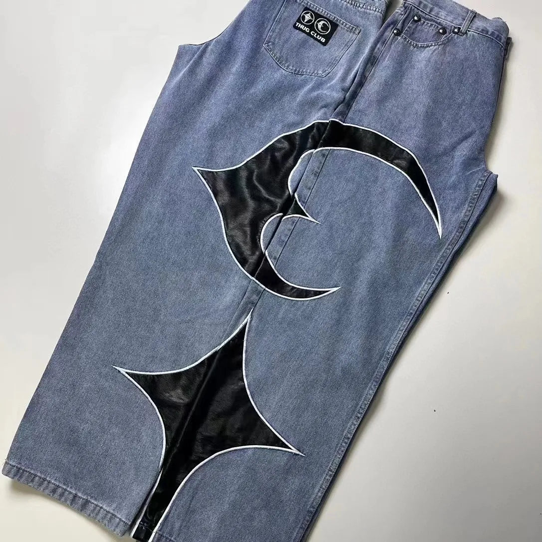 2024 brand new thug club denim zipper slim fit straight pant jeans cotton denim pants comfort casual jeans size s xl u54 vintage washed jeans
