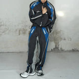 mens trousers racer biker drawstring leggings autumn fashion streetwear versatile trend embroidered pants mens clothing 2024 unique default style 194