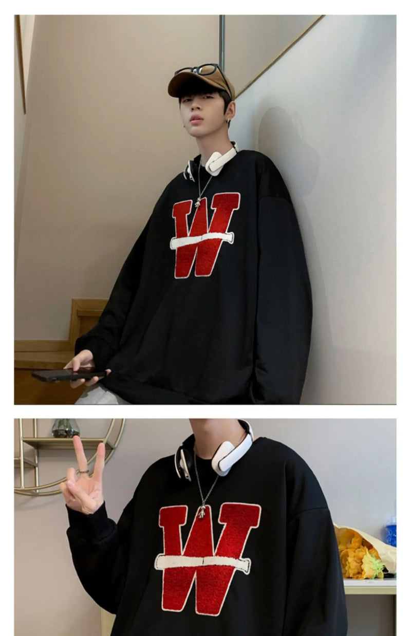 bold fire sweater, layered fit piece, aesthetic soft knit grunge sweater for cozy streetwear