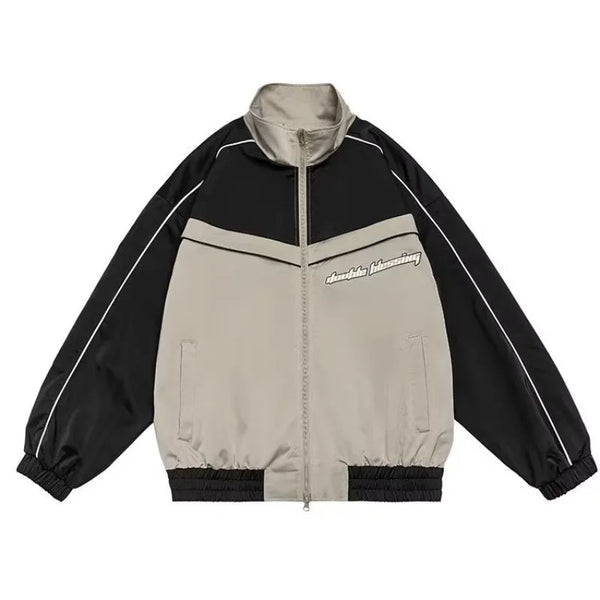 minimalist streetwear jacket, bold fashion piece, aesthetic
