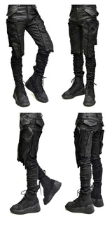 2022 multi pockets cargo pants hip hop tactical function pants casual joggers trousers streetwear unique joggers style 4535