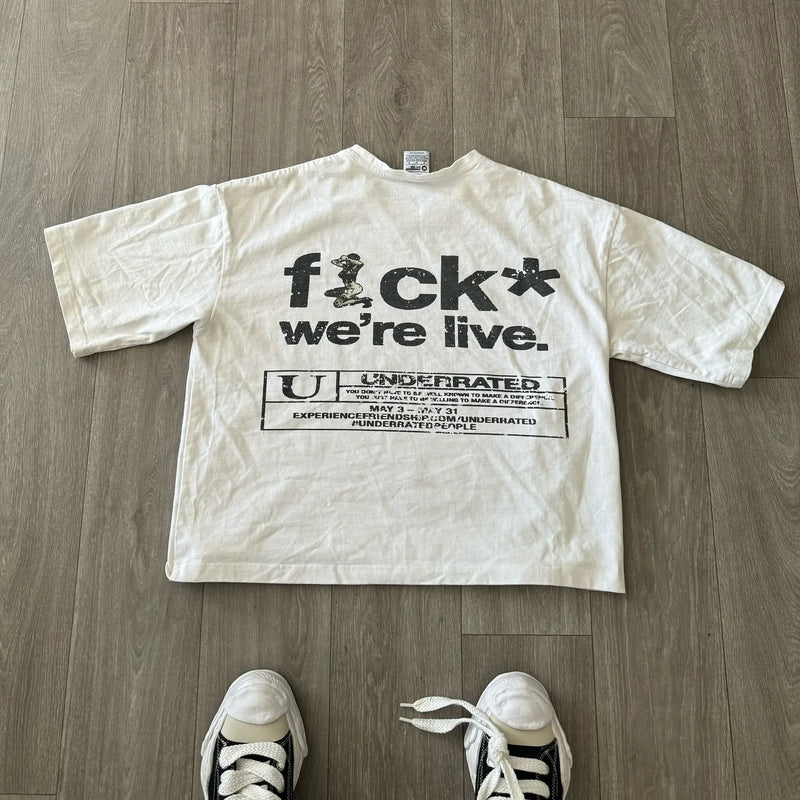 Y2K Trapcore T-Shirt – Money Bag Flame Print Urban Style