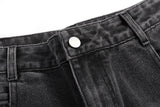 hip hop graffiti black wide leg jeans mens vintage distressed patches ink splashed jeans y2k logging cargo denim trousers women unique cargo style 4514