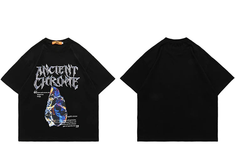 Gothic Oversized shirt – 2023 Men Hip Hop Streetwear T Shirt Harajuku Letter Graphic